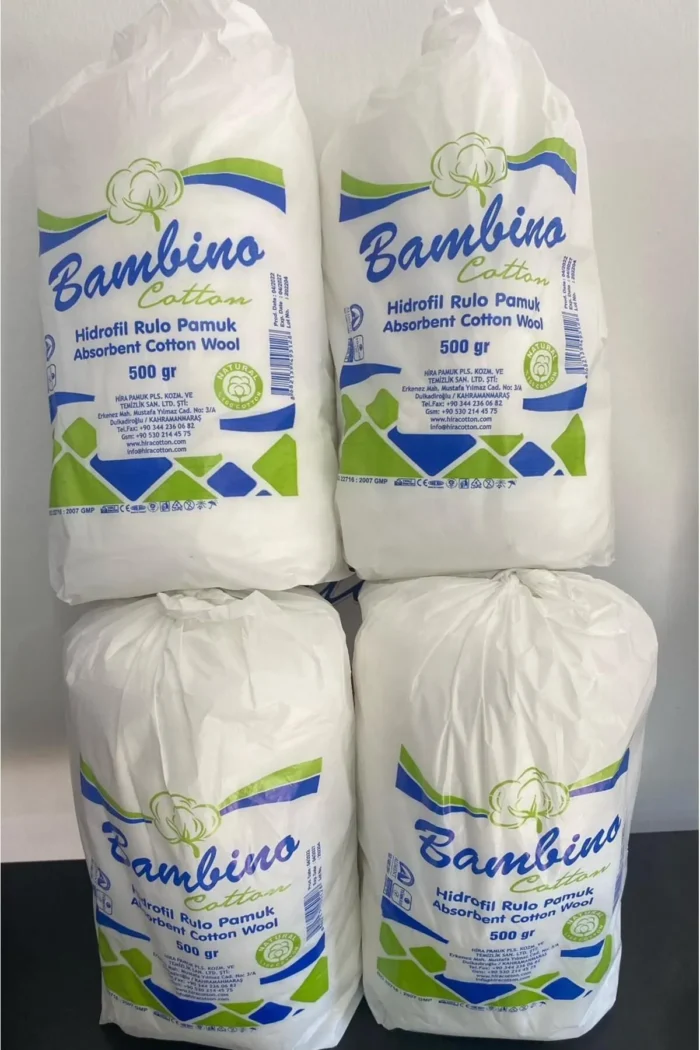 Hidrofil Rulo Pamuk 500 gr 4'lü Paket - Görsel 1