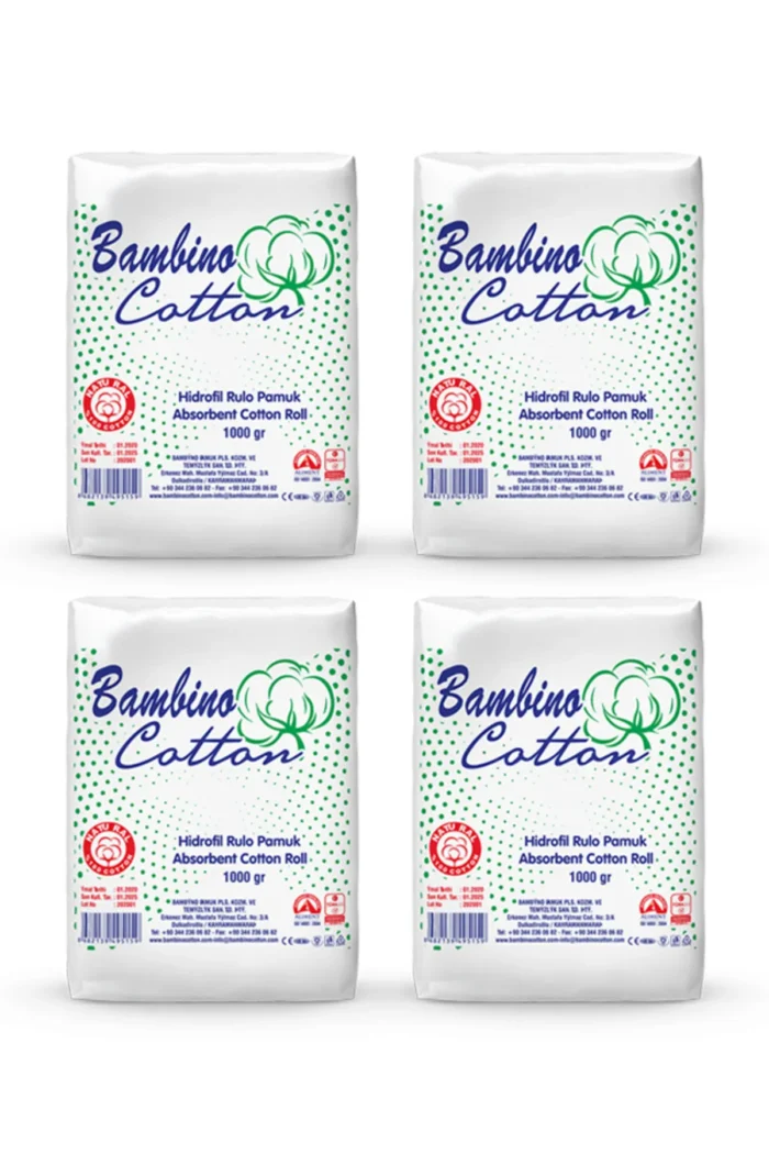 Hidrofil Rulo Pamuk 1000 gr 4'lü Paket - Görsel 1