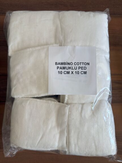 BAMBİNO COTTON PAMUKLU PED 100 'LÜ  10 CM X 10 CM